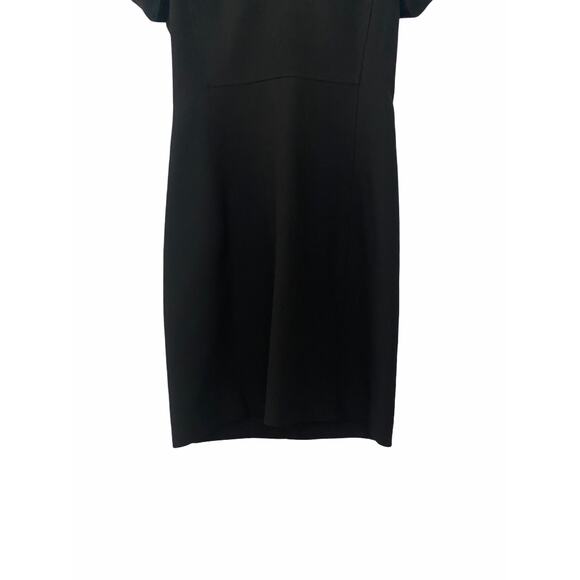 Aritzia Babaton Womens Cap Sleeve Sheath Dress Black S Small - Picture 3 of 9